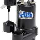THE BASEMENT WATCHDOG Model SI-33V 1/3 HP 4,000 GPH at 0 ft. and 3,200 GPH at 10 ft. Cast Iron Submersible Sump Pump with Vertical Float Switch