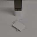 LBTING Water Cooler Cup Dispenser, Pull Type Cup Holder Fit 3oz - 5oz Small Bathroom Disposable Cups, Adhesive Wall Mounted Cup Dispenser - White (Single)