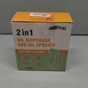 SWEET VIEW 1PCS Olive Oil Dispenser– 16oz/470ml Glass Light-Proof Oil Pourer for Kitchen, Air Fryer, Cooking, Salad, and BBQ