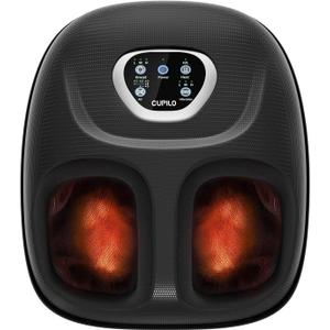Foot Massager with Heat, FSA HSA Eligible Shiatsu Foot Massager for Plantar Fasciitis,Adjustable Vibration & Pressure for Neuropathy Pain, Gifts for Women Men Mom Her, Fits Up to 13"