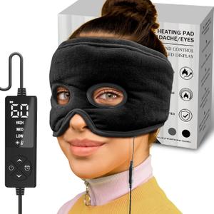Sinus Mask Moist Heat with 3 Temp Settings, Ex-Large Electric Face Heating Pad