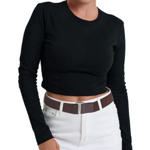 TOURZOO No Show Stretch Belt for Women Invisible Adjustable Strap Belt with Flat Buckle for Jeans Pants Dresses