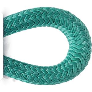 Pelican Rope High Strength Low Stretch Versatile Polyester Double Braid 100% Polyester Core and Cover The Ape Rigging Rope 3/4" x 150 ft. Green
