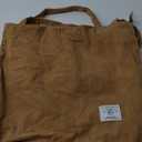 KALIDI Women Corduroy Tote Bag Zipper Casual Tote's Handbag Big Capacity Shoulder Bag with Pockets (Brown)