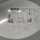KOHLER 20110-0 Brevia, Slow Close Toilet Seat, Elongated Toilet Seat, Grip-Tight Bumpers Quick-Attach Hardware, White