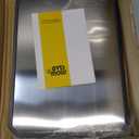 SNOWCLAD Stainless Steel Cutting Board,Double Sided Steel Bread Boards for kitchen,Stainless Steel/Wheat straw pp Large Board for meat,non toxic Chopping,16 * 11 Inch,Dishwasher Safe