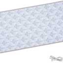 DOGNESS Rechargeable Pet Shock Mat, 31"x15" Safe Cat Scat Repellent Mat Electronic Training Pads Keep Dogs and Cats Off Couch, Bed, Indoor Cat Deterrent Mat (Elegant Printing)