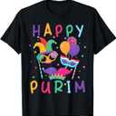 Happy Purim Jewish Purim Costume T-Shirt XL