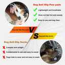 VALFRID Dog Paw Protector Anti-Slip Grips to Keeps Dogs from Slipping On Hardwood Floors,Disposable Self Adhesive Resistant Dog Shoes Booties Socks Replacement XXXL 24 Pieces