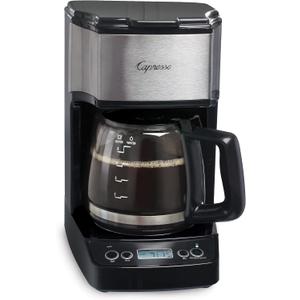Capresso 5-Cup Mini Drip Coffee Maker, Black and Stainless Steel