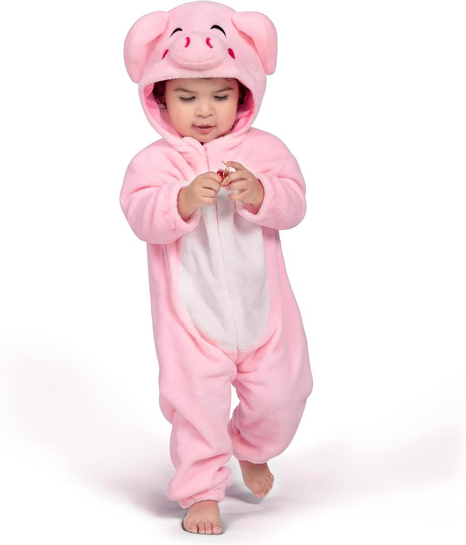 Spooktacular Creations Halloween Baby Animal Costume, Toddler Hooded Jumpsuit for Baby Halloween Dress Up Costume Party (3-4T)
