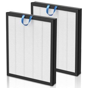 Vital 200S Replacement Filter for LEVOIT Vital 200S Vital 200S-P Air Purifier, High-Efficiency Activated Carbon Filter, Vital 200S-RF, LRF-V201-WUS, 2 Pack, White