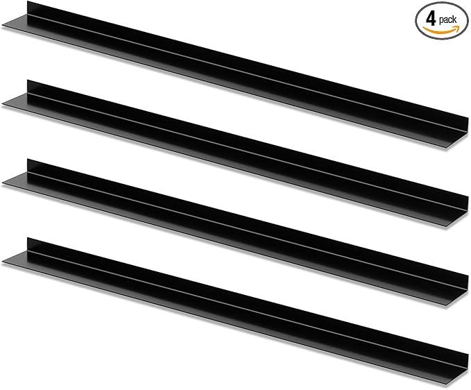 Zonon 4 Pcs Stair and Window Sill Nosing Protector, 36" x 3" x 1" Aluminum Alloy, Rustproof & Scratch Resistant Edge Protection for Kids & Pets, Easy Installation for Indoor & Outdoor Uses