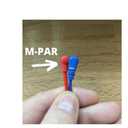 SSMS - Luigis Modular M-PAR Right Angled Eurorack Patch Cables - Package of 5 Blue Cables (60cm)