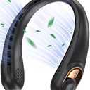 KIDEE Neck Fan, Portable Bladeless Neck Fans, Upgrade 360° Airflow, Super Quiet, 3 Speeds, 4000mAh Personal Wearable Neck Fan, Upgraded Cooling Air Volume USB Rechargeable Hands Free Fan