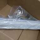 No Drill Light Filtering Cellular Shades for French Doors, 22"x70", White