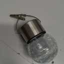 12Pack Hanging Outdoor Solar Lights - Decorative Cracked Glass LED Ball Lights Waterproof Tree Solar Powered Globe Lights with Handle for Garden Yard Patio Fence Christmas Decoration, Warm White