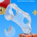 TRANSNOVO Hand Grips for Switch 2Wear-Resistant Switch Accessories Controller Grips for JoyCon2 Pack Comfort Handles (Transparent)