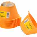 Dynastus 10 Pack of 150 Micron Stainless Steel Mesh Filter Tips 4" Plastic Reusable Paint Funnel Filter Strainers for Paint, Oil and Food