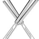 Nabalis Impulse Butterfly Knife Balisong Trainer for Practicing Flipping, Blunt Practice, No Edge ToolLightweightPublic-Friendly Metal Trainer (Silver)