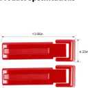 RT-TCZ Tailgate Hinge Cover Spare Tire Bracket Rear Door Trim Exterior Accessories Decoration for Jeep Wrangler JK JKU 2/4 Door 2007-2017,Red