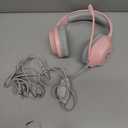 CM7002 Gaming Headset for PS5, PS4, PC, Mac, Switch, Xbox Series, Surround Sound RGB Gaming Headphones with Noise Canceling Microphone, 50MM Dynamic Drivers, 3.5MM Audio Jack, Light Pink