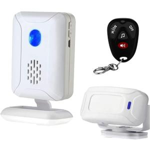 Wireless PIR Motion Sensor Detector Home Store Welcome Buzzer Security Alarm Chime for Business Mailbox Front Door Entry Alert Elderly with Remote