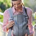 BabyBjrn Baby Carrier Mini, Light Gray, 3D Jersey | Infant Carrier (7-25 lbs), Ergonomic, Easy-to-Use