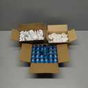 Hotel Toiletries Amenities Bulk Individually Wrapped 30ml Shampoo & Conditioner 2 in 1, Round Tissue Pleated 28g Cleaning Travel Soap In Bulk, 1FLOZ Disposable Outlast Mouthwash 30 Each, 90 Pcs