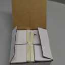 coolnews 4 Pack Crystal Glass Dummy Door Knobs for Hall Closet, Satin Brass Finish