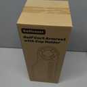 Upgraded Golf Cart Armrest with Cup Holder  Wide Comfort Pad, Universal Fit for EZGO, Club Car, Yamaha  Waterproof, Tool-Free Install, Fits 1" & 1.25" Square Tubes (Brown)