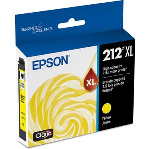 EPSON 212 Claria Ink High Capacity Yellow Cartridge (T212XL420-S) Works with WorkForce WF-2830, 2850 and Expression XP-4100, 4105