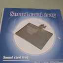 RTNLIT Microphone Music Stand Tray, Adjustable Clamp On Rack Tray Holder with 7.7 Pound Weight Capacity, for Music Sheet, Singing, Stage, Audio Recording (10.6" x 8")