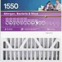3M Filtrete NDP02-4IN-4 20x20 x 4 in. Pleated Air Filter, Ultra Allergen Reduction, Purple, MPR 1550, 3 Months - Quantity 4