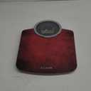 EILISON Highly Advance 2-in-1 Digital & Analog Weighing Scale for Body Weight-400lbs, 4 High Precison GX Sensor Accurate, Thick Tempered Glass, Extra Large Display (Red)