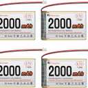 3.7V 2000mAh Rechargeable Battery 1S 1C LiPo Battery for IoT NodeMCU ESP32 Development Board IoT Project with JST 1.25 Plug Protection Board and Insulated Rubber Tape 4PCS