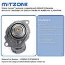 MITZONE Engine Coolant Thermostat compatible with 2007-2015 Mercedes Benz E550 G550 GL450 GL550 ML550 ML550 S550 Replace 902-5903 2722000515