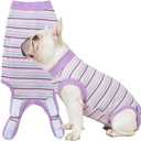 Sebdtico Recovery Suit for Dogs,Dog Surgery Suit Female Spay,Soft Dog Onesie for Surgery Female,Dog Cone Alternative Surgical Recovery Suit Female,Abdominal Wounds Licking Anti Suit for Dogs XS