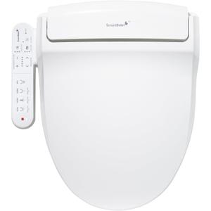 SmartBidet SB-2000 Smart Bidet Electric Bidet Toilet Seat with Heated Seat, Warm Water, Air Dryer Side Control Panel, Round