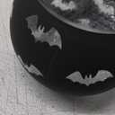 Halloween Table Centerpieces, Halloween Vases for Flowers, Black Bat Vase with Light String and Glass Cup for Home Centerpiece Decor DIY Crafts