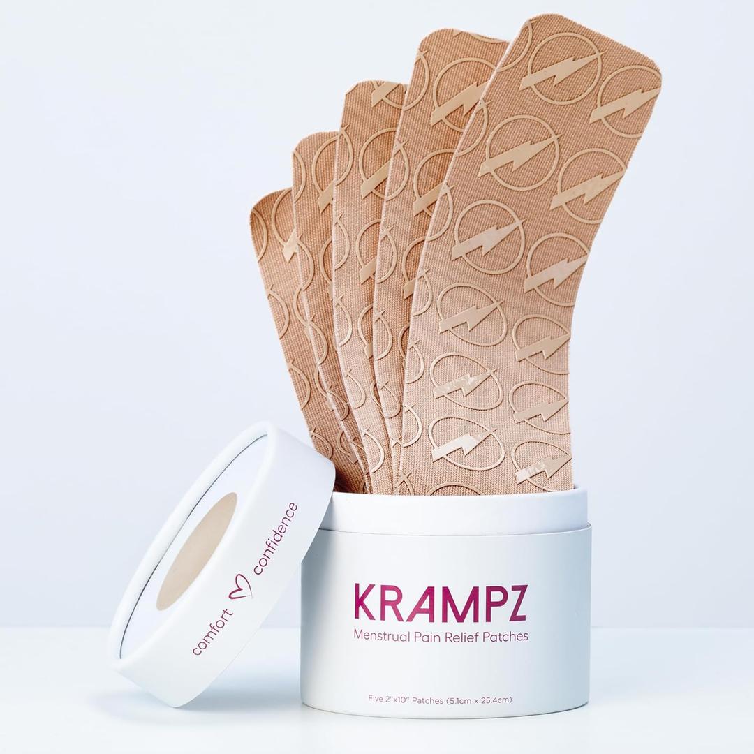 Krampz Menstrual Pain Relief Patches, Period Wellness, and Discomfort Support for Women, Tone 2