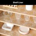 Cooyes Shelf Liner Premium Non-Adhesive Cabinet & Drawer Liner for Kitchen Waterproof Shelf Paper with Modern Pattern Durable EVA Cabinet Mat Easy to Cut 24" W x 240" L