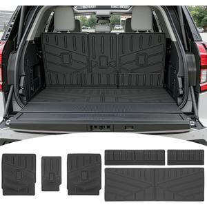 Cargo Liners for 2025 2026 7 Seats Ford Expedition/Lincoln Navigator Standard Trunk Mat with Seat Back Cover Accessories, All Weather Rear Cargo Mat Backrest Protector (Not for Max & L Models)