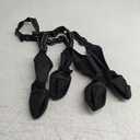 Becrowm Winter Dog Boots Leggings with Anti-Slip Sole for Small & Medium Dogs, Paw Protector, Perfect for Outdoor Walking, Hiking, Waterproof and Anti-Fall Dog Shoes with Adjustable Strap Black