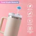 3 x 6Pcs Cloud Glitter Cap Straw Cover Cap for Stanley Cup 40oz/30oz Accessories, 10mm Reusable Cute Drinking Straw Topper Accessories, Portable Protector Plugs Decorations Gifts for Party Favors