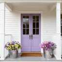 INQCMY Artificial Fake Pansy Flowers for Outdoor, 12 Pcs Faux Silk Pansies Flower for Spring Summer Decoration, UV Resistant Fake Plants for Outside Planter Porch Yard Patio Home Decor(Mixd Purple)