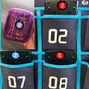 1-40 Numbers Round Labels Stickers, 1 Inch Self-Adhesive Small Number Stickers Colorful Border Round Label for Classroom, Office, Organizing Inventory Storage (504Pcs)