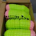 Lallisa 120 Pcs Halloween Pumpkin Containers Plastic Storage Box Case Bulk, Mini Pumpkin Egg Candy Gift Bucket for Halloween Trick Treat Decoration Party Supplies(Neon)