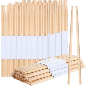 Qeeenar 36 Pairs Drumsticks Maple Round Wood Tip Drum Sticks Classic Drumsticks Musical Instrument Percussion Accessories for Adults (7a)