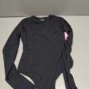 PUMIEY Women's Crew Neck Long Sleeve Bodysuit Sexy Tops Sharp Collection, S